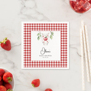 Der Apfel unseres Babyduschcocktails Napkin Serviette