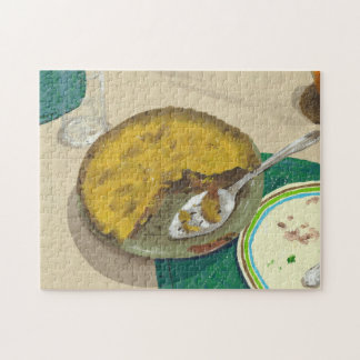 Der Apfelkuchen der Puzzlespiel-Mutter