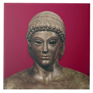 Der Apollo von Piombino, Kopf der Statue, fand Fliese