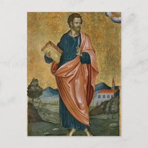 Der Apostel Bartholomäw von Emmanuel Tzanes Postkarte