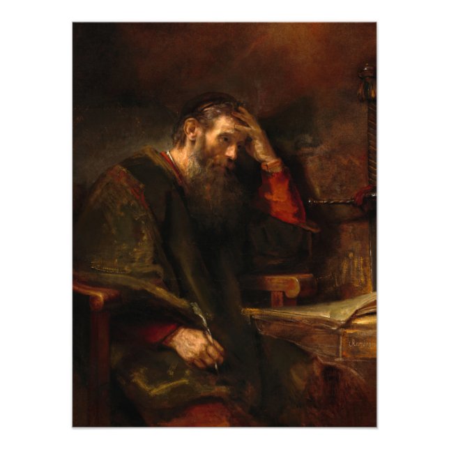 Der Apostel Paul von Rembrandt van Rijn Fotodruck (Vorne)