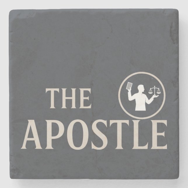 Der Apostel - Quadrat Stone Untersetzer (Set 4 - T (Vorderseite)
