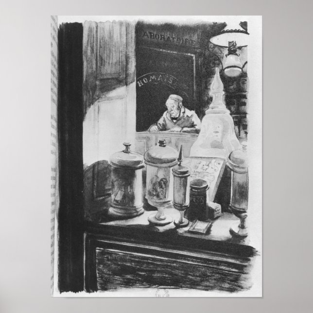 Der Apotheker Homais Poster (Vorne)