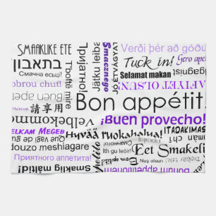 Der Appetit in anderen Sprachen ist geringer - lil Geschirrtuch