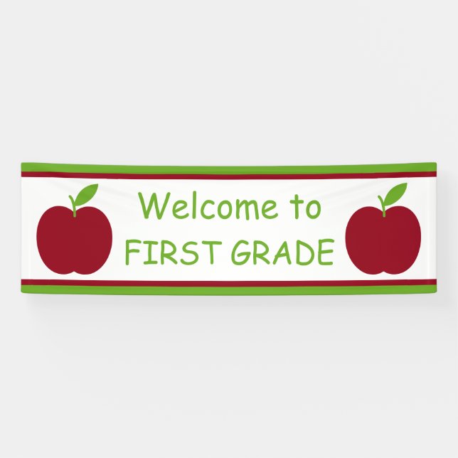 Der Apple des roten und grünen Lehrers Banner (Horizontal)