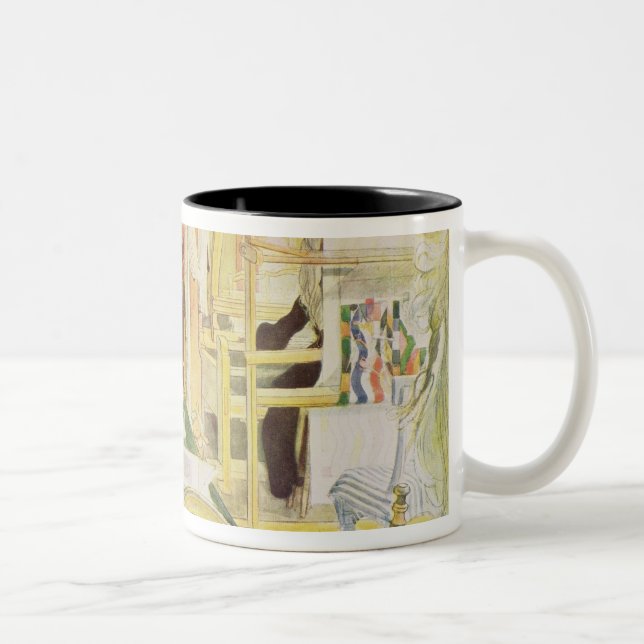 Der Arbeitsraum, Kneipe. in "Lasst Licht Hinin" Zweifarbige Tasse (Rechts)