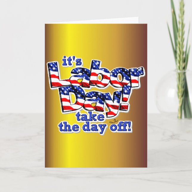 Der Arbeitstag Karte (Vorderseite)