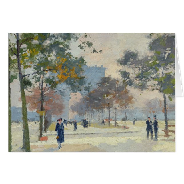 Der Arc de Triomphe im Herbst, Paris (Vorderseite (Horizontal))