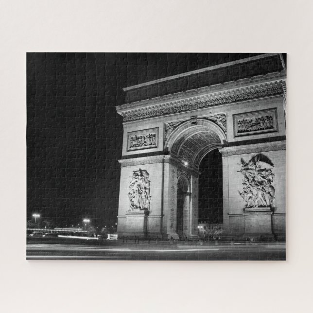 Der Arc de Triomphe nachts in Paris (Horizontal)