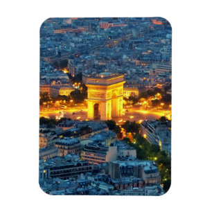 Der Arc de Triomphe, Paris, Frankreich Magnet