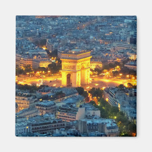 Der Arc de Triomphe, Paris, Frankreich Magnet