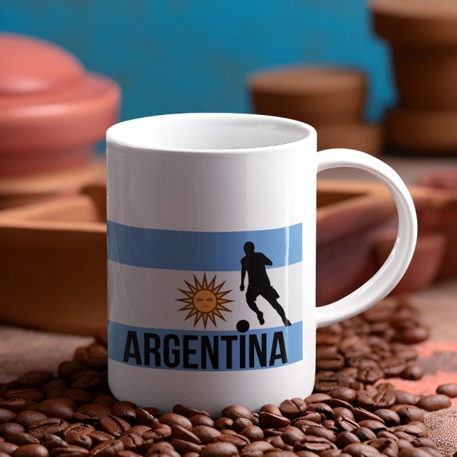 Der argentinische Flag-Fußballspieler verwendet Pu Tasse (Von Creator hochgeladen)