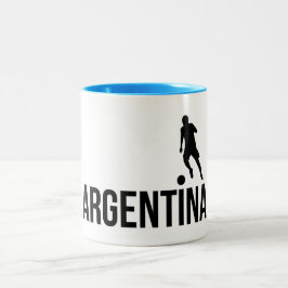 Der argentinische Flag-Fußballspieler verwendet Pu Zweifarbige Tasse