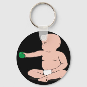 DER ARM-HOLDING APPLE DES BABYS SCHLÜSSELANHÄNGER