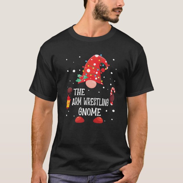 Der Arm-Wrestling-Genome passt Familienweihnachtsz T-Shirt (Vorderseite)