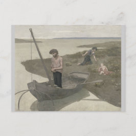 Der arme Fischer von Puvis de Chavannes Postkarte