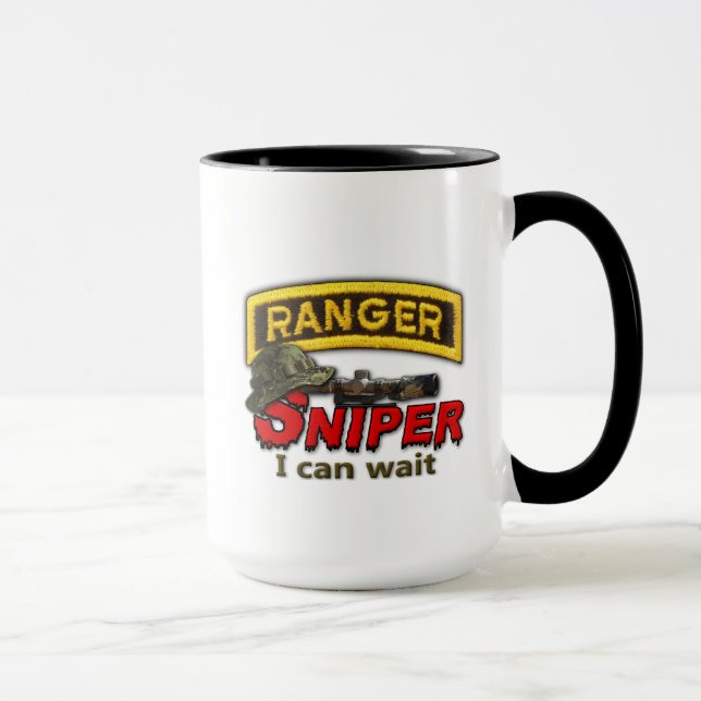Der Armee-75. überholte LRRP LURPS Scharfschütze Tasse (Rechts)