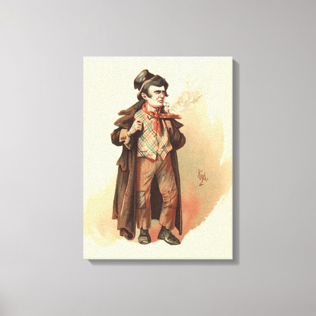 Der Artful Dodger von Kyd, Dickens' Oliver Drehung Leinwanddruck (Vorderseite)