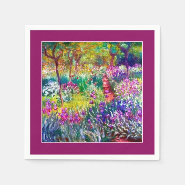 Der Artist's Garden in Giverny Serviette (Vorderseite)