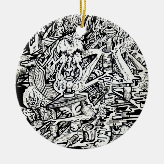 Der Assistent oder eine freigegebene Konfiguration Keramik Ornament (Vorne)