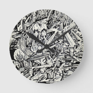 Der Assistent oder eine freigegebene Konfiguration Runde Wanduhr