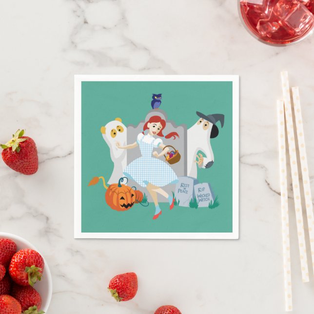 Der Assistent von OZ™ | Dorothy Halloween Happy Da Serviette (Beispiel)
