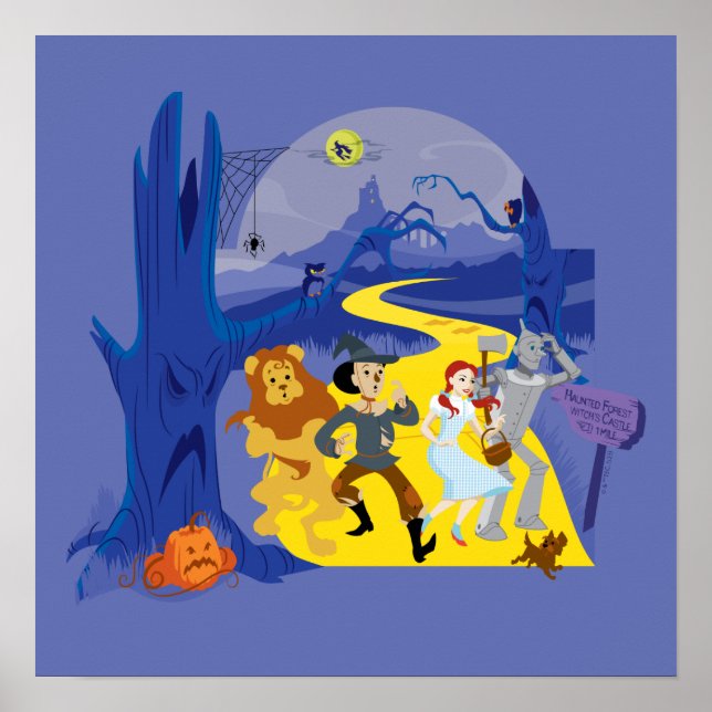 Der Assistent von OZ™ | Halloween Spuk Forest Poster (Vorne)