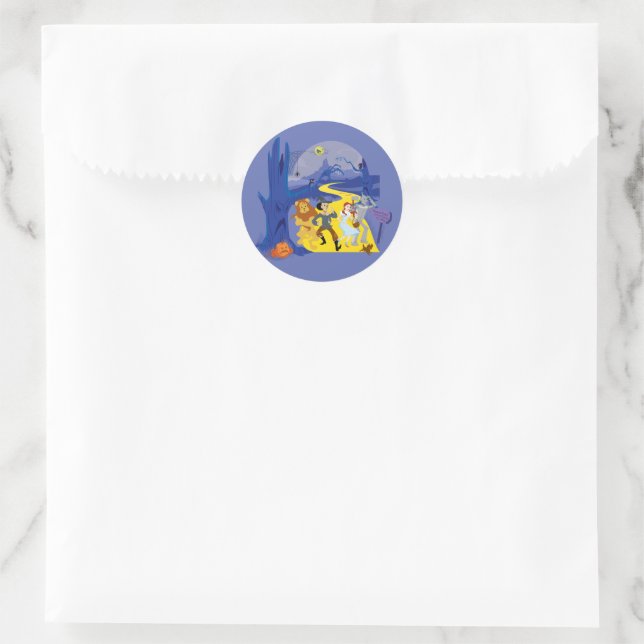 Der Assistent von OZ™ | Halloween Spuk Forest Runder Aufkleber (Tasche)