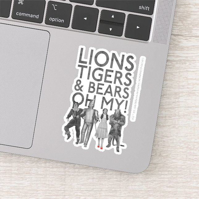 Der Assistent von OZ™ | Löwen Tigers & Bars Oh My! Aufkleber (Detail)