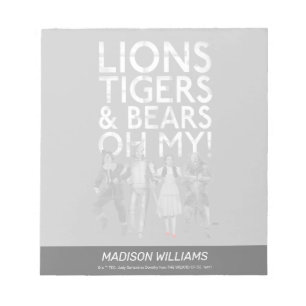 Der Assistent von OZ™   Löwen Tigers & Bars Oh My! Notizblock