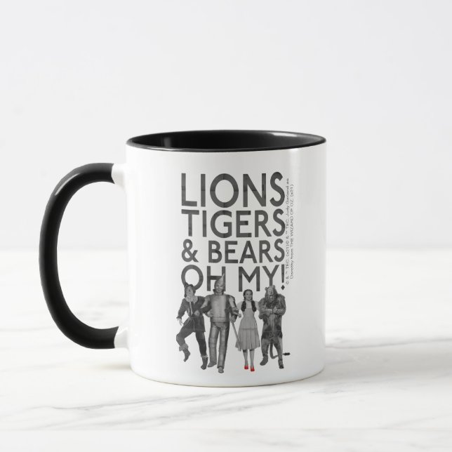 Der Assistent von OZ™ | Löwen Tigers & Bars Oh My! Tasse (Links)