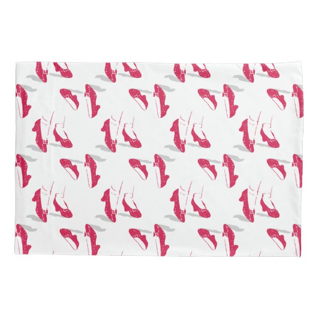 Der Assistent von OZ™ | Ruby Slippers™ Muster Kissenbezug (Rückseite)