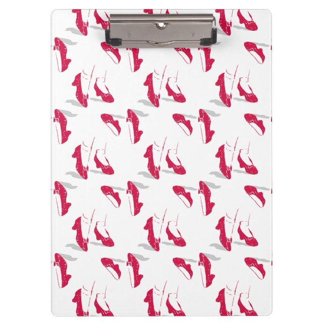 Der Assistent von OZ™ | Ruby Slippers™ Muster Klemmbrett (Vorderseite)