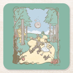 Der Assistent von OZ™   Storybook Yellow Bridge  Rechteckiger Pappuntersetzer