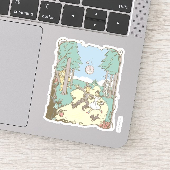 Der Assistent von OZ™ | Storybook Yellow Bridge Ro Aufkleber (Detail)