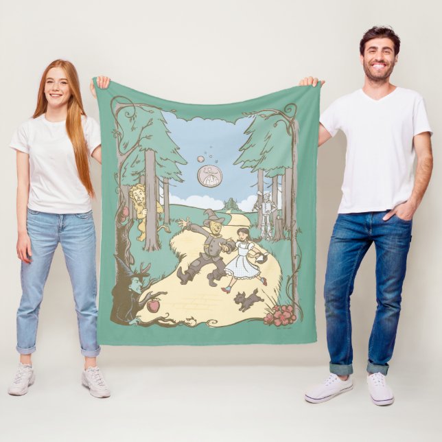 Der Assistent von OZ™ | Storybook Yellow Bridge Ro Fleecedecke (Beispiel)