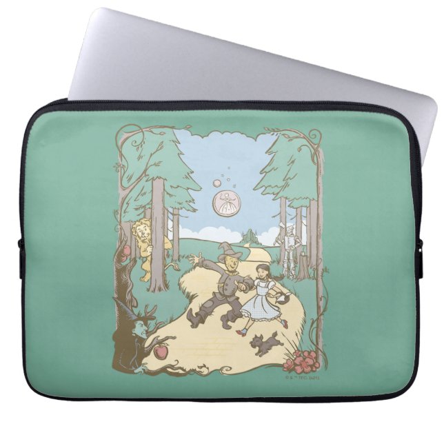 Der Assistent von OZ™ | Storybook Yellow Bridge Ro Laptopschutzhülle (Vorderseite)
