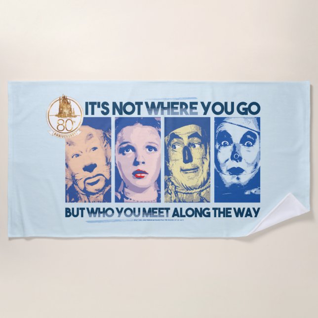 Der Assistent von OZ™ | Wer Sie unterwegs treffen Strandtuch (Vorderseite)