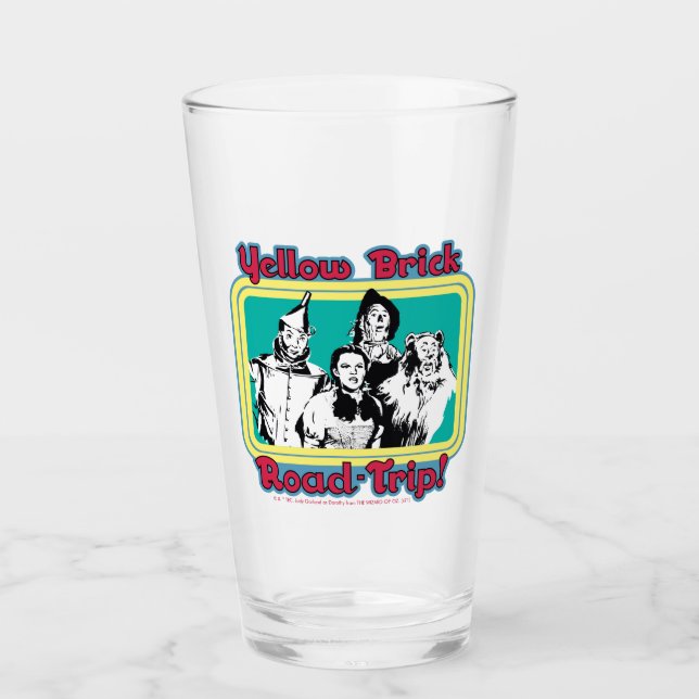 Der Assistent von OZ™ | Yellow Brick Road Trip! Glas (Vorderseite)