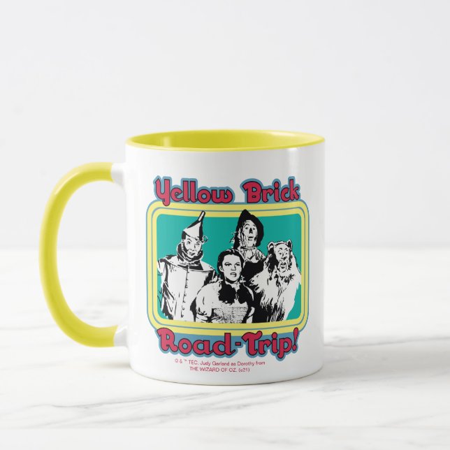 Der Assistent von OZ™ | Yellow Brick Road Trip! Tasse (Links)