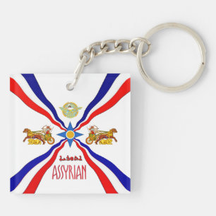 Der assyrische Acryl-Schlüsselanhänger Schlüsselanhänger