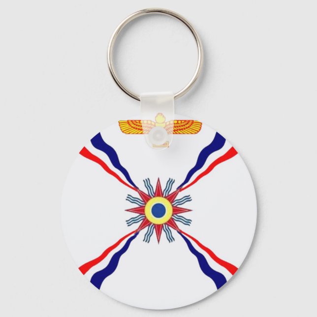 Der assyrische Chaldäan Syriac Store Schlüsselanhänger (Vorderseite)