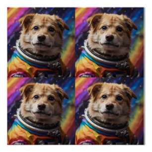 der Astronautenhund Poster