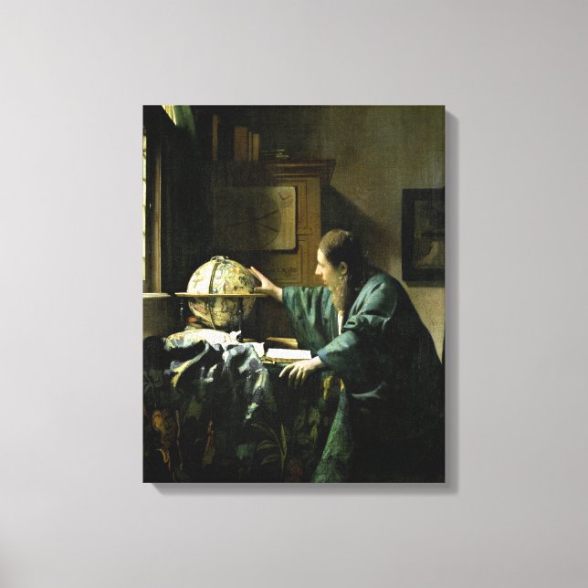 Der Astronom, 1668 Leinwanddruck (Vorderseite)