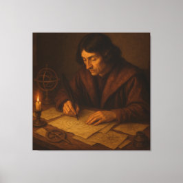 Der Astronom der Renaissance bei der Arbeit Leinwanddruck