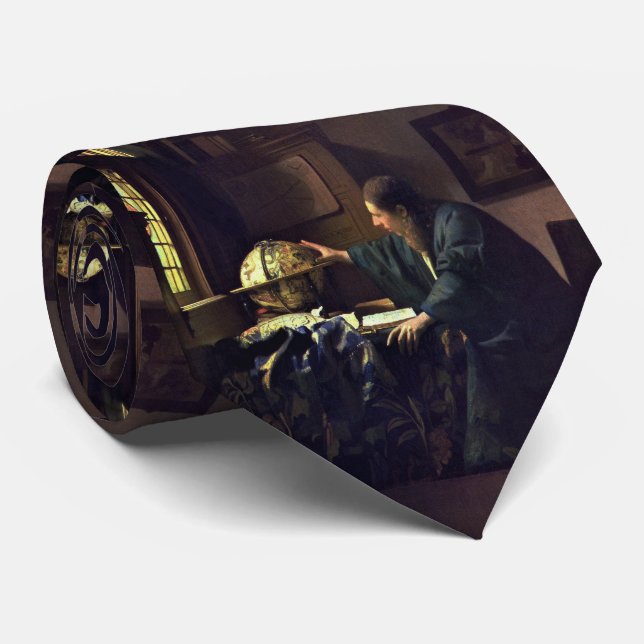 Der Astronom von Johannes Vermeer Krawatte (Gerollt)