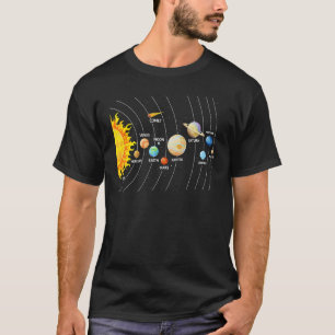 Der Astronomische Weltraum fans Sonnensystem Sun E T-Shirt