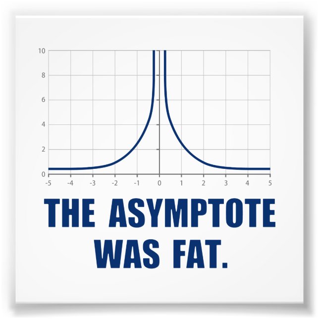 Der Asymptote war Fett Fotodruck (Vorne)