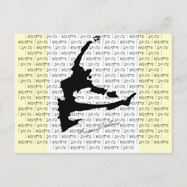 Der Atem der Tänzerpostkarte Postkarte (Vorderseite)