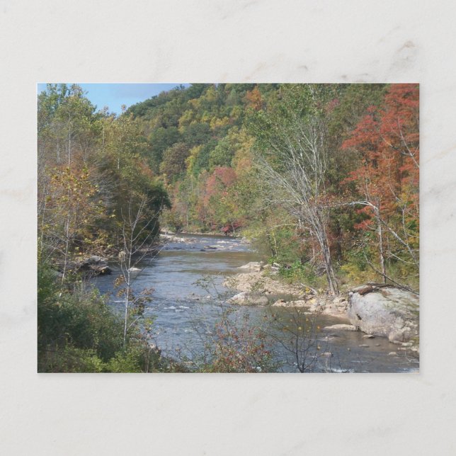Der atemberaubende Fluss West Virginia Postkarte (Vorderseite)